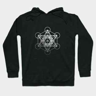 Metatron's Cube - Silver Light Hoodie